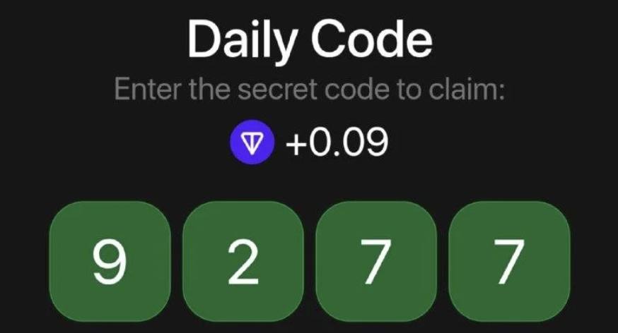 TonHash Daily Secret Code 8 July 2025